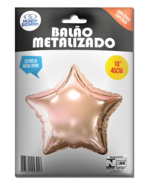 BALÃO METALIZADO ESTRELA AZUL