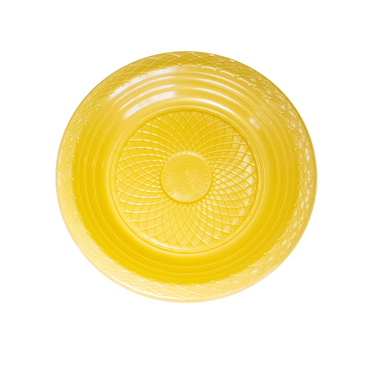 PRATO RASO DESCART. 15CM AMARELO – REF. 101148