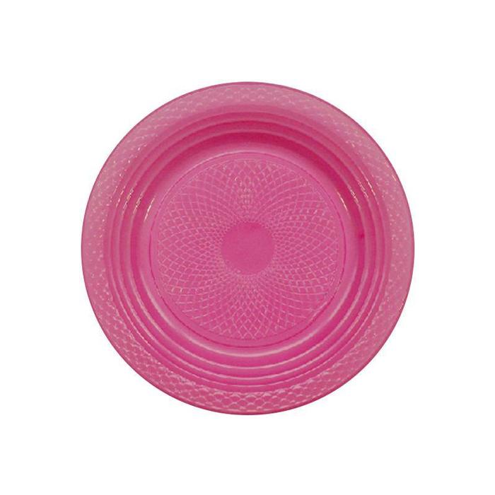 PRATO RASO DESCART. 15CM PINK – REF. 101152