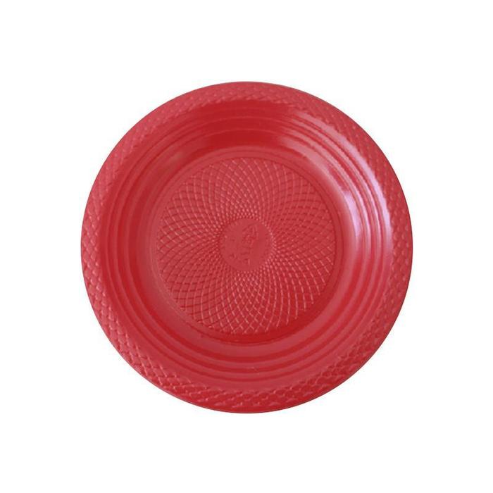 PRATO RASO DESCART. 15CM VERMELHO – REF. 101158