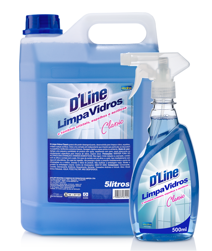 LIMPA VIDROS CLÁSSICO D’LINE 500ML – REF. 101519