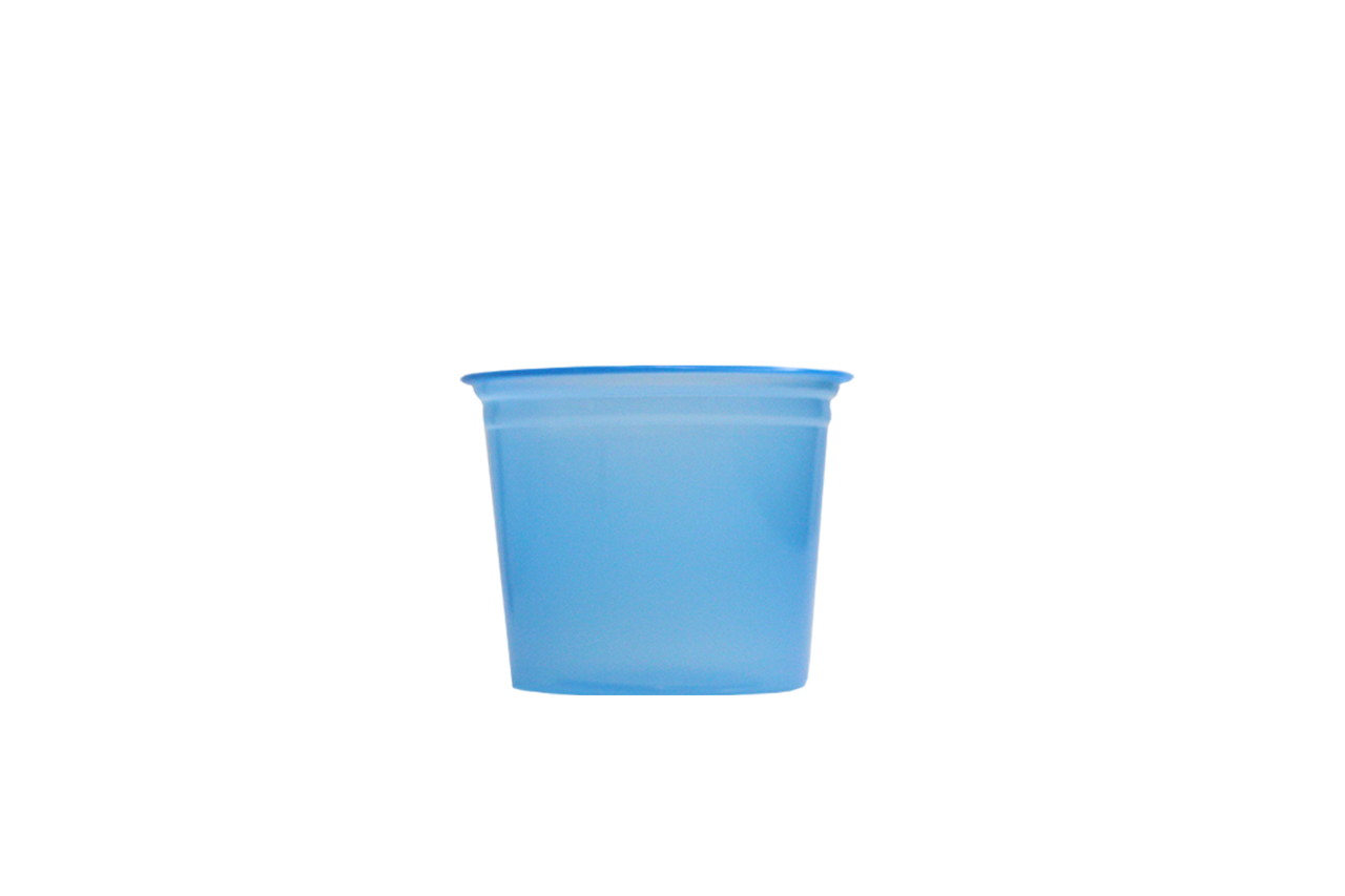 POTE SOBREMESA DESCART. 250ML AZUL NEON – REF. 101114