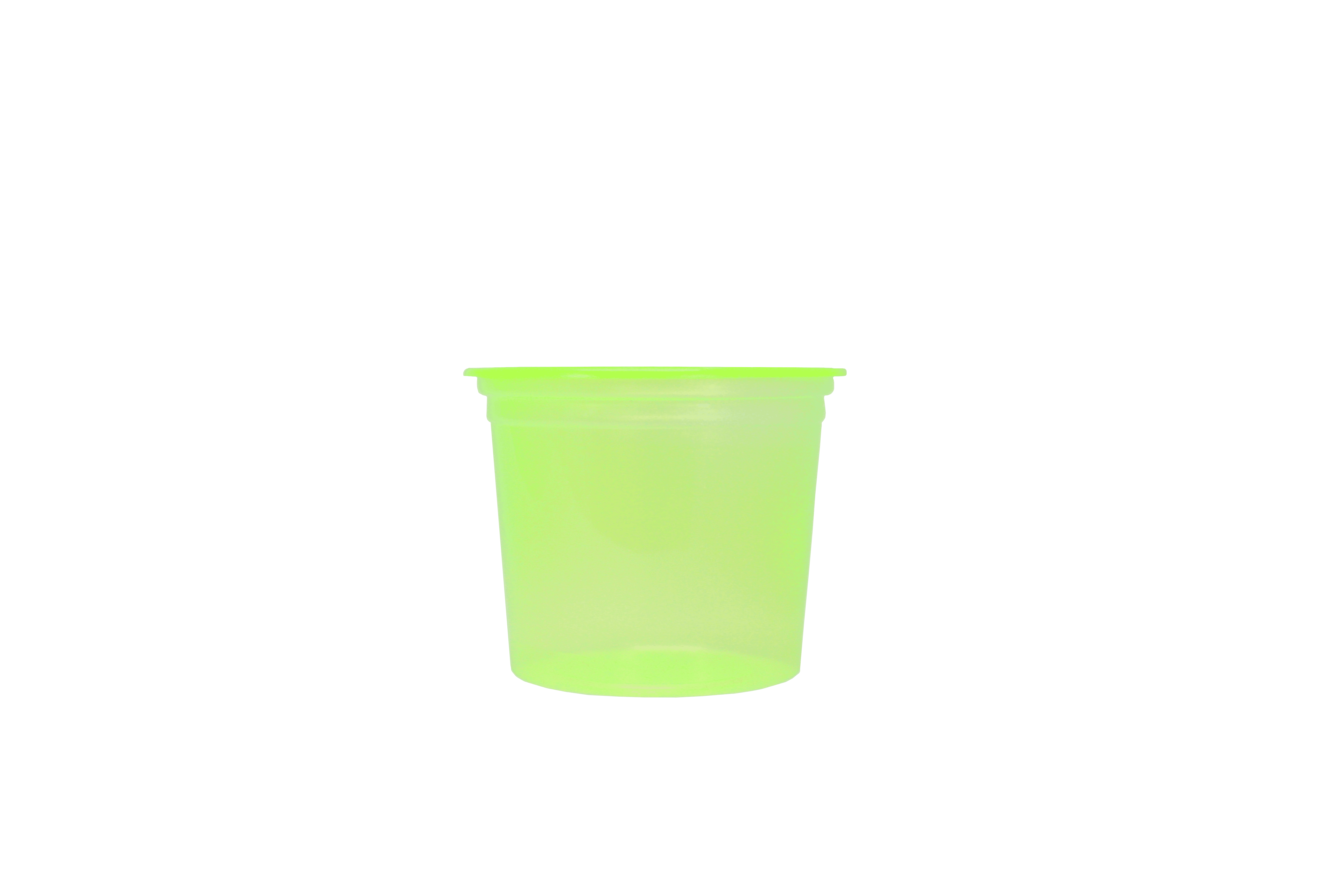 POTE SOBREMESA DESCART. 250ML VERDE NEON – REF. 101116